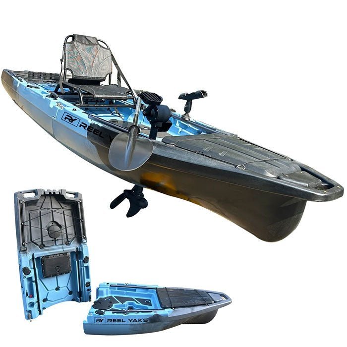 ReelYaks-10ft-Recon-Modular-Prop-Drive-Pedal-Fishing-Kayak-8.jpg ReelYaks 10ft Recon Modular Prop Drive Pedal Fishing Kayak | 430lbs Capacity | 2 Piece - Image 1