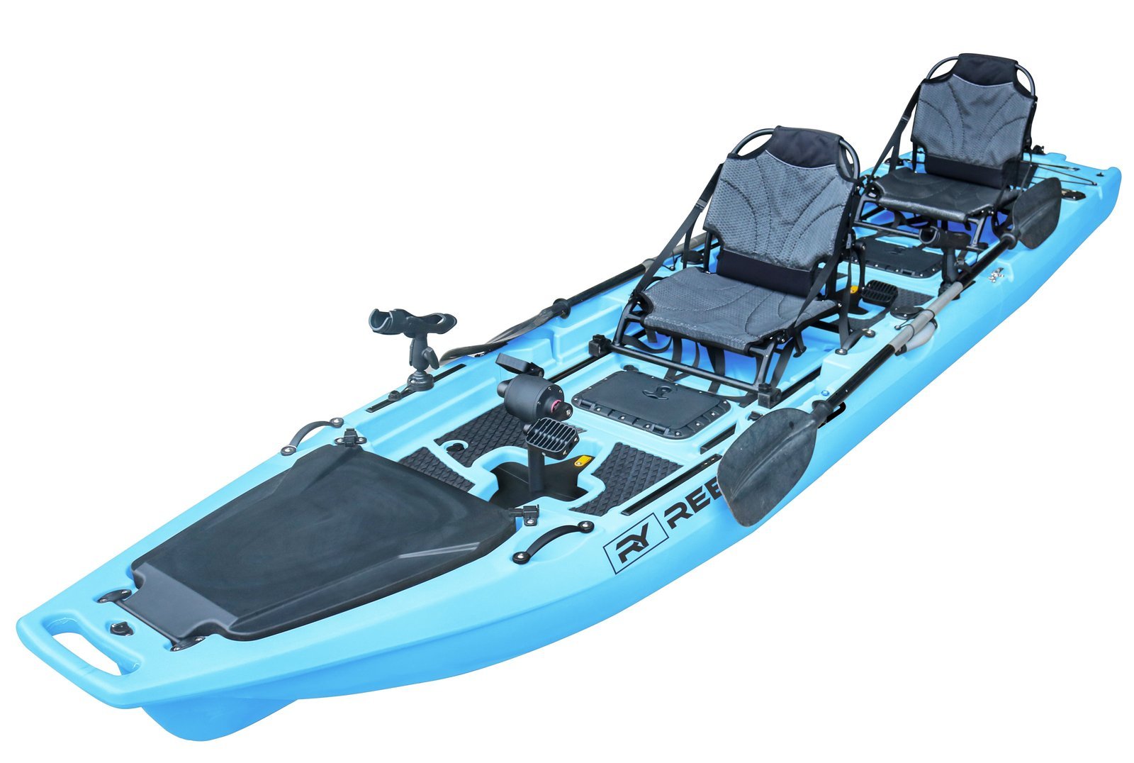 Rocket_prop_tandem_baby_blue_1-1.jpg ReelYaks Rocket 13.8ft Tandem Modular Propeller Fishing Kayak - Image 1