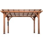 Backyard Discovery 14′ X 10′ Somerville Pergola W/ Electric – Dark Walnut DIY