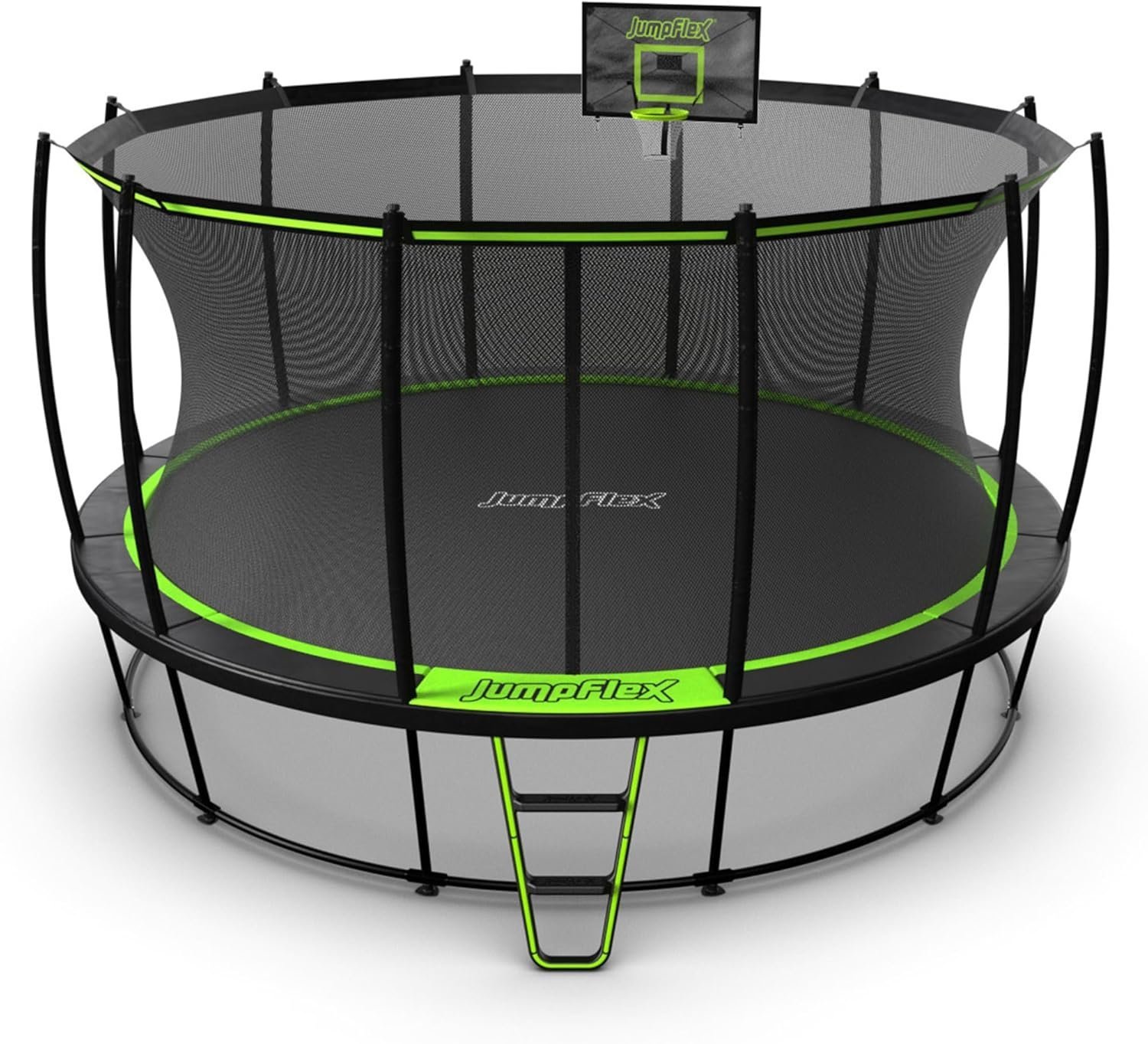 iben-product-107-image-1.jpg JumpFlex HERO 15 Backyard Outdoor Trampoline for Kids with Net & Ladder - Image 1