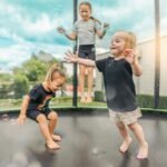 JumpFlex HERO 14 Backyard Outdoor Trampoline for Kids with Net & Ladder - Image 5