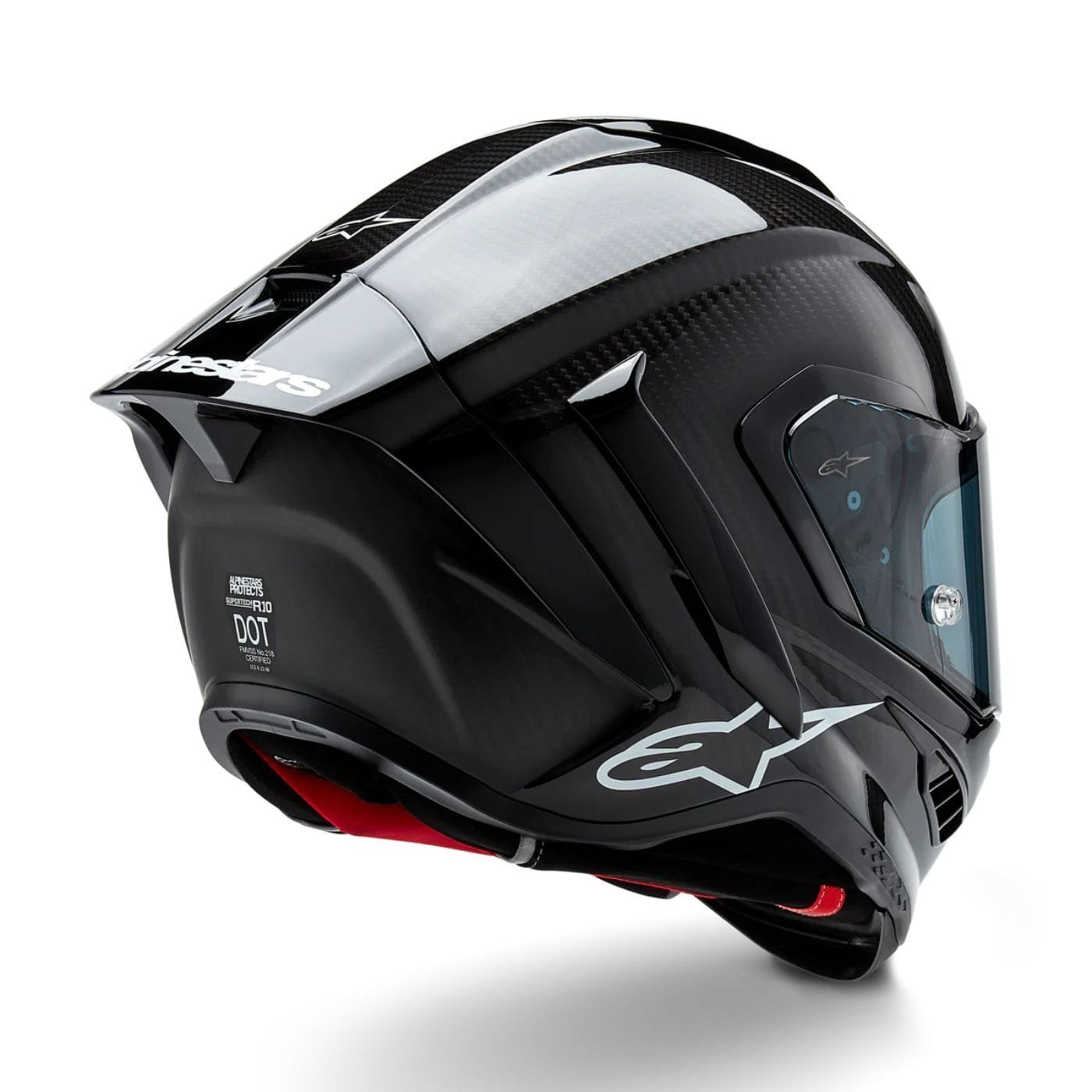 iben-product-130-image-1.jpg Alpinestars Supertech R10 Element ECE 06 / FIM Full Face Helmet Gloss Black / Carbon / Silver - Image 1
