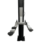 Asymmetric 2 Post Car Lift Clear Floor 9,000 lbs. Capacity Heavy Duty in Black - Image 5