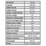 Auto Lift SC-2K 2,000 lb. Single Column Turf Lift – New Black - Image 5