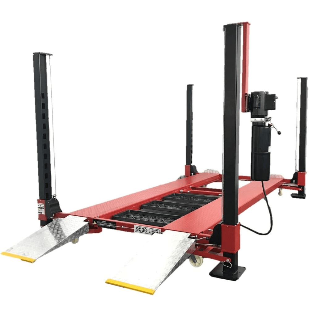 iben-product-220-image-1.png Triumph NOS9000XLT – Extra Long & Extra Tall 9,000 lbs Capacity Portable Four Post Storage Car Lift – 110V - Image 1