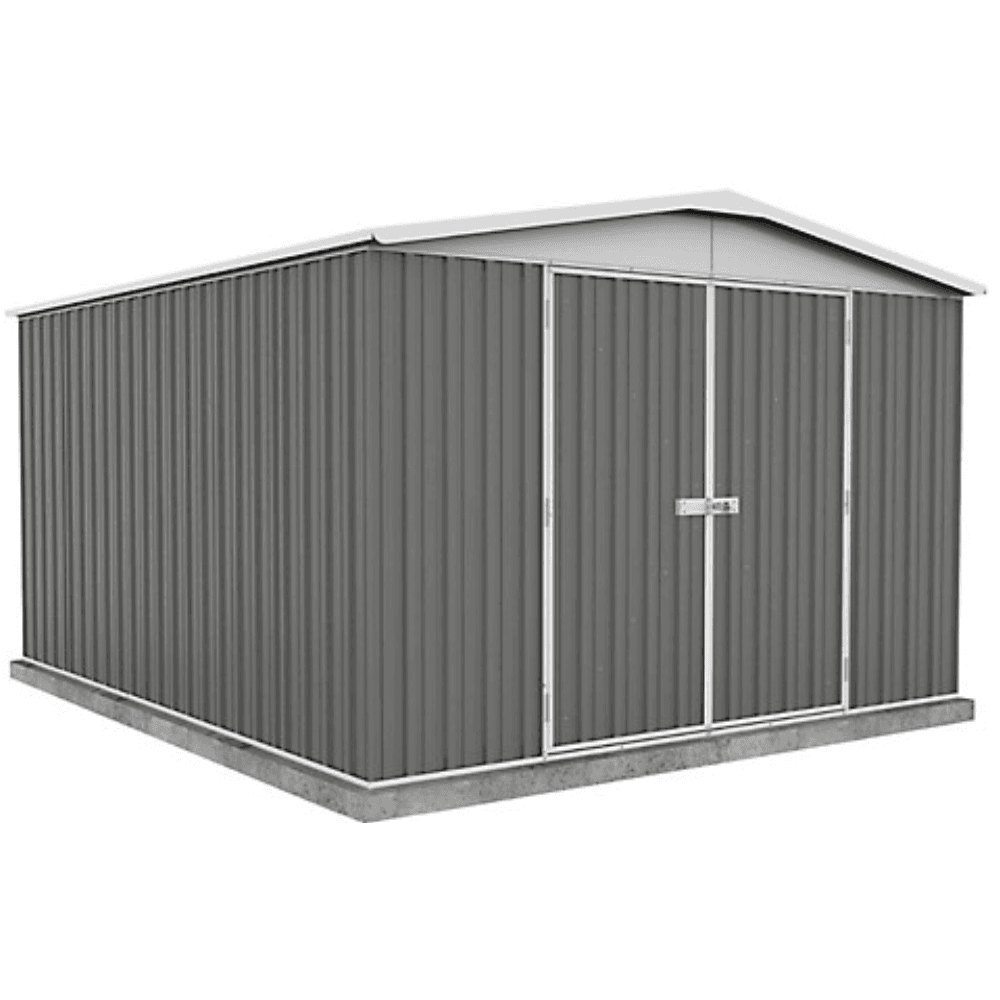 iben-product-225-image-1.png VEIKOUS 10 ft. W x 12 ft. D Outdoor Metal Storage Shed in Gray (120 sq. ft.) - Image 1
