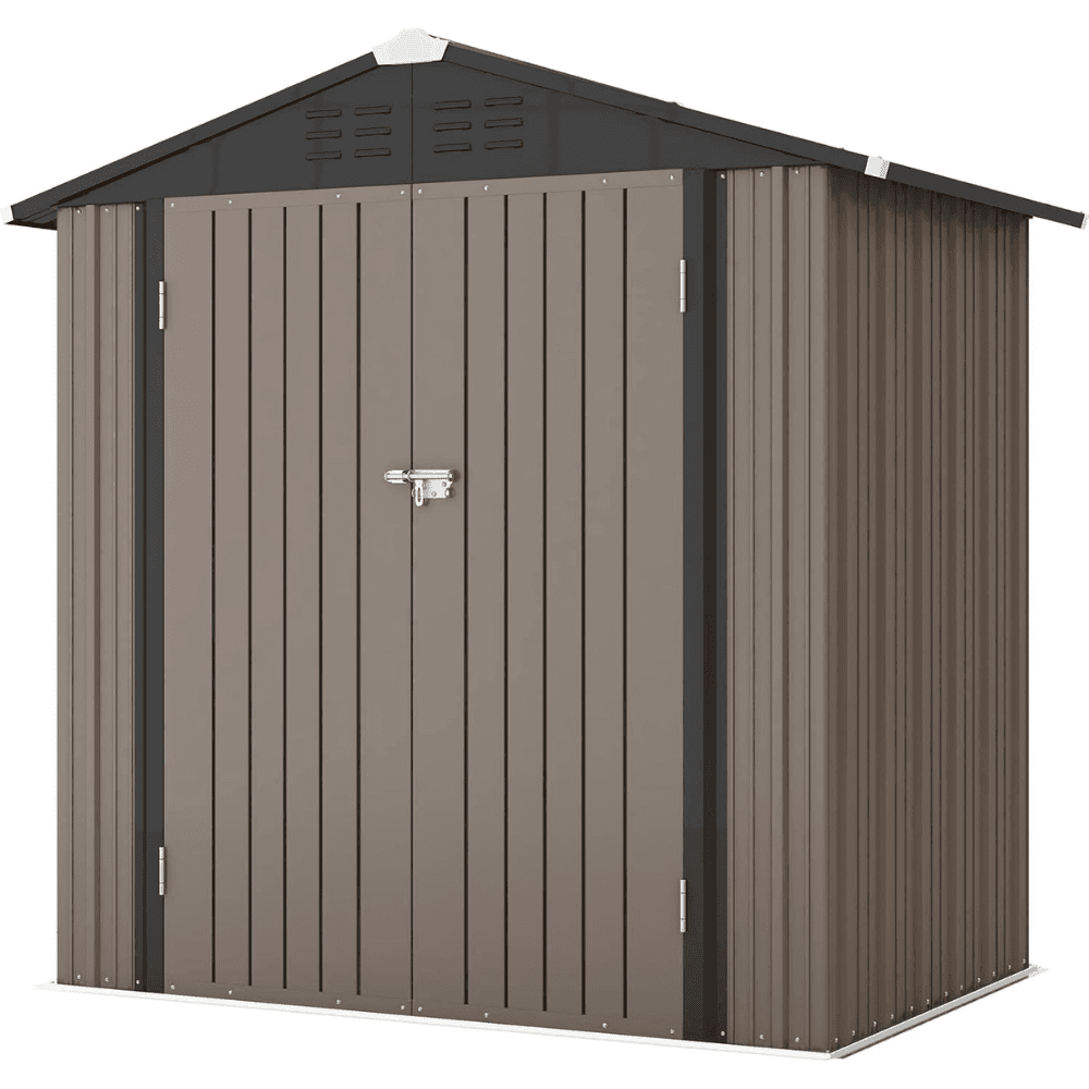 iben-product-228-image-1.png Patiowell 10 ft. W x 12 ft. D Size Upgrade Metal Storage Shed (119 sq. ft.) - Image 1