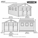 Lifetime 11×21 Storage Garage Kit W/ 9 Ft Wide Doors (60237) - Image 4