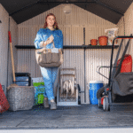Lifetime 8 Ft. x 10 Ft. High-Density Polyethylene (Plastic) Outdoor Storage Shed with Steel-Reinforced Construction - Image 11