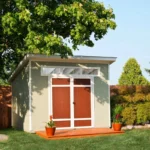 Olympia Do-it Yourself 10 ft. W x 7.5 ft. D Manufactured Wood Storage Shed - Image 4