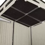 Suncast 7′ x 7′ Modernist Resin Outdoor Storage Shed - Image 4