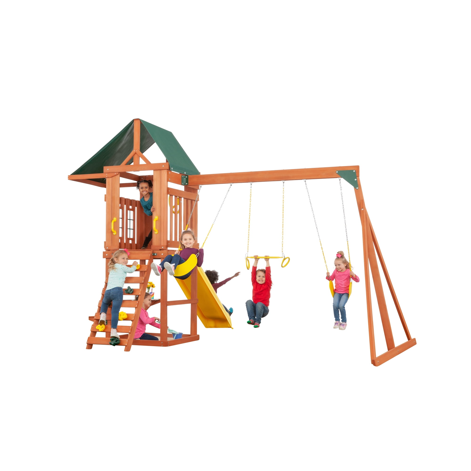 iben-product-28-image-1-1.png Creative Cedar Designs Cedar Cottage Wooden Swing Set - Image 1