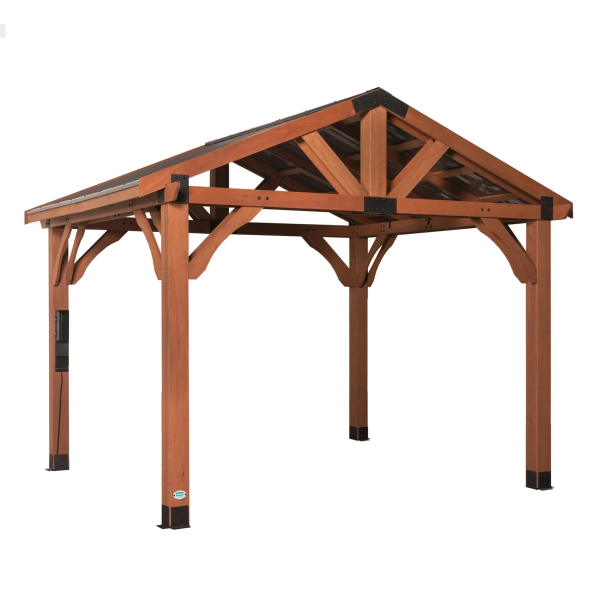 iben-product-287-image-1.webp Backyard Discovery Brookdale 12 x 10 All Cedar Wooden Gazebo - Image 1