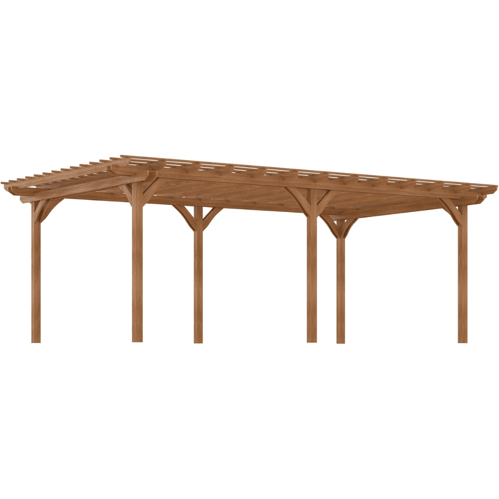 iben-product-304-image-1.png Outsunny 12′ x 20′ DIY Deck Outdoor Wood Pergola - Image 1