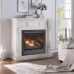 Duluth Forge Full Size Dual Fuel Ventless Gas Fireplace With Mantel – 32,000 BTU, Remote Control, Antique White Finish – Model# FDI32R-M-AW - Image 8