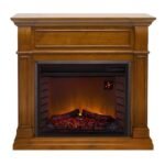 Duluth Forge Full Size Electric Fireplace – Remote Control, Apple Spice Finish – Model# EL1350-3-AS