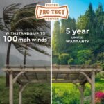 14×10 Somerville Pergola – Barnwood Stain - Image 5