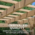 Yardistry 10 x 22 Meridian Pergola - Image 6