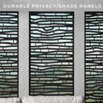 Ridgedale 8 Ft. X 8 Ft. White Steel Modern Cabana Pergola with Conversation Seating in Pumice - Image 5