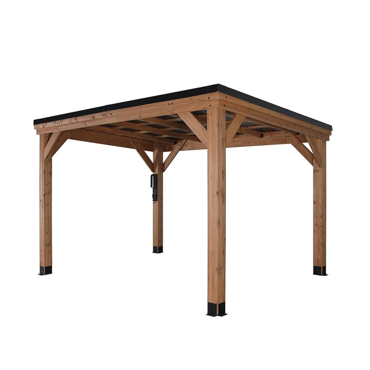 ibenry-product-2-image-1.png Backyard Discovery 12′ x 9.5′ Arcadia Slope Roof Cedar Gazebo with PowerPort - Image 1