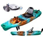 ReelYaks 10ft Radar Modular Pedal Drive Fishing Kayak with Bixpy Trolling Motor Bundle
