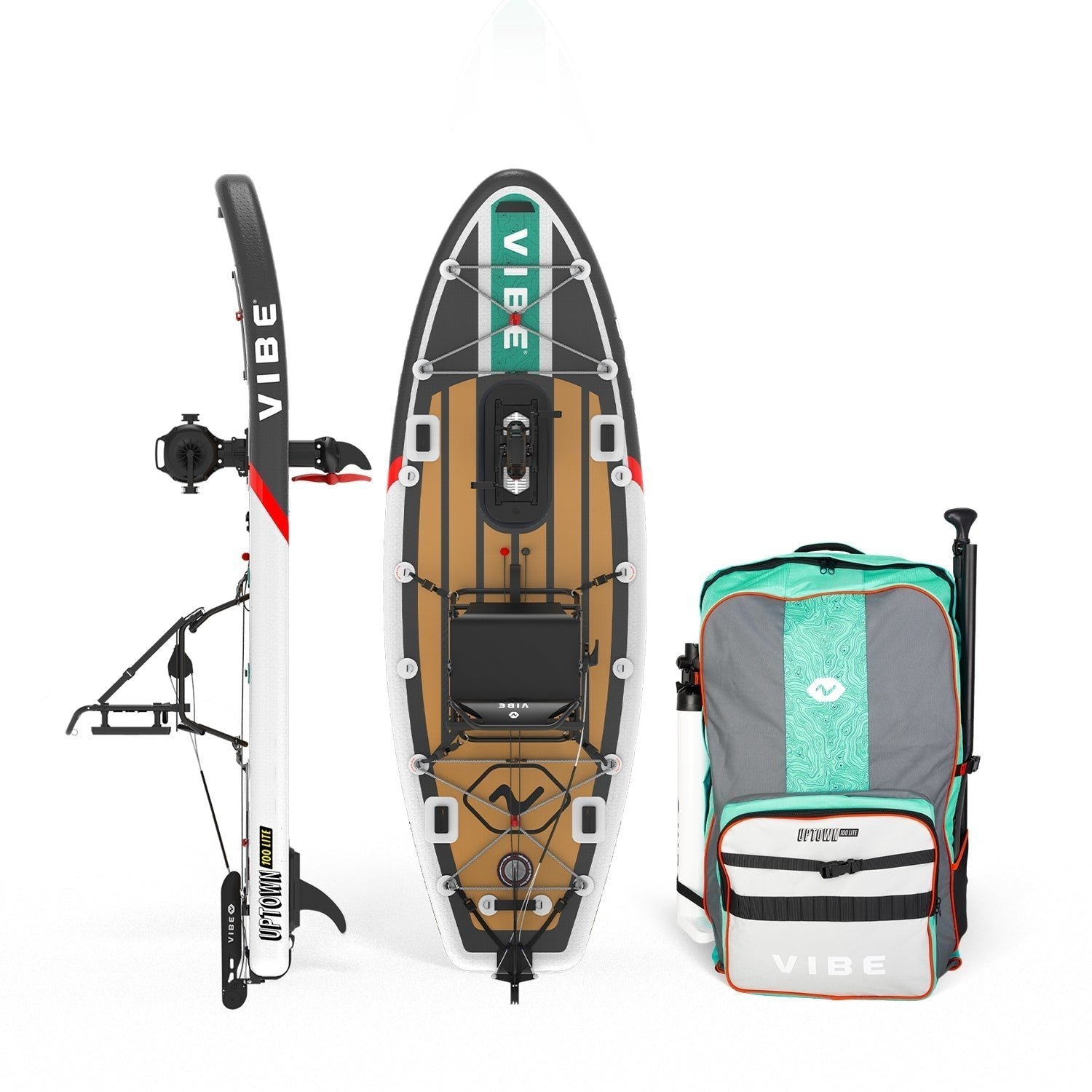 uptown-100-lite-259786.jpg Vibe Kayaks Uptown 100 Lite Inflatable Fishing Kayak - Image 1